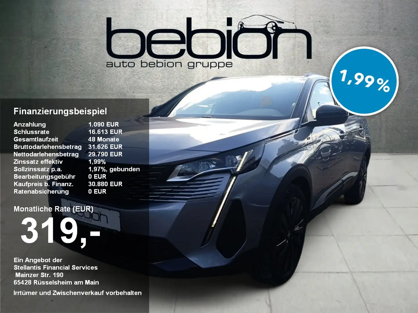 Peugeot 5008 1.5 BlueHDi 130 GT ACC KeyLess LED Navi PDC Silber - 1