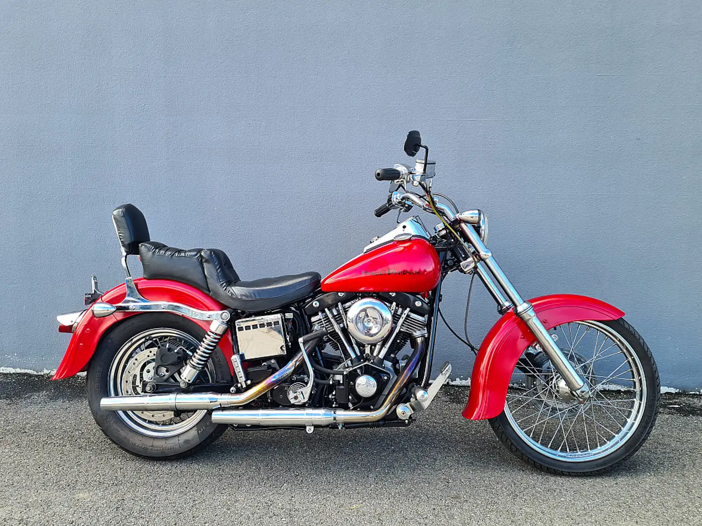 Harley-Davidson Dyna Wide Glide Shovelhead FXWG Rojo - 2