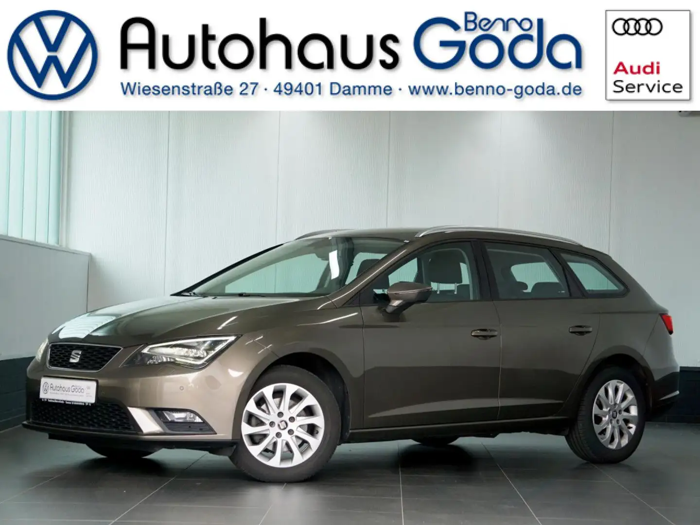 SEAT Leon Sportstourer Style 2.0 TDI 6-Gang Navi LED Braun - 1