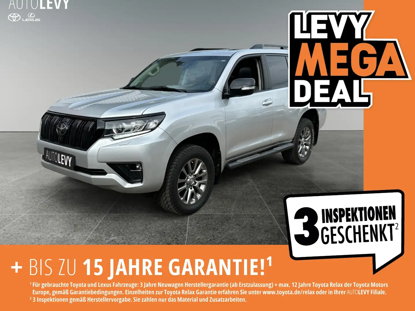 Toyota Land Cruiser 2.8 TEC-Edition *JBL*GSD*BELÜFTUNG* Silber - 1