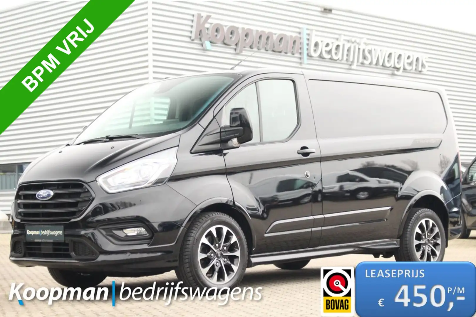 Ford Transit Custom 320 2.0TDCI 185pk L1H1 Sport | Automaat | Trekhaak Zwart - 1