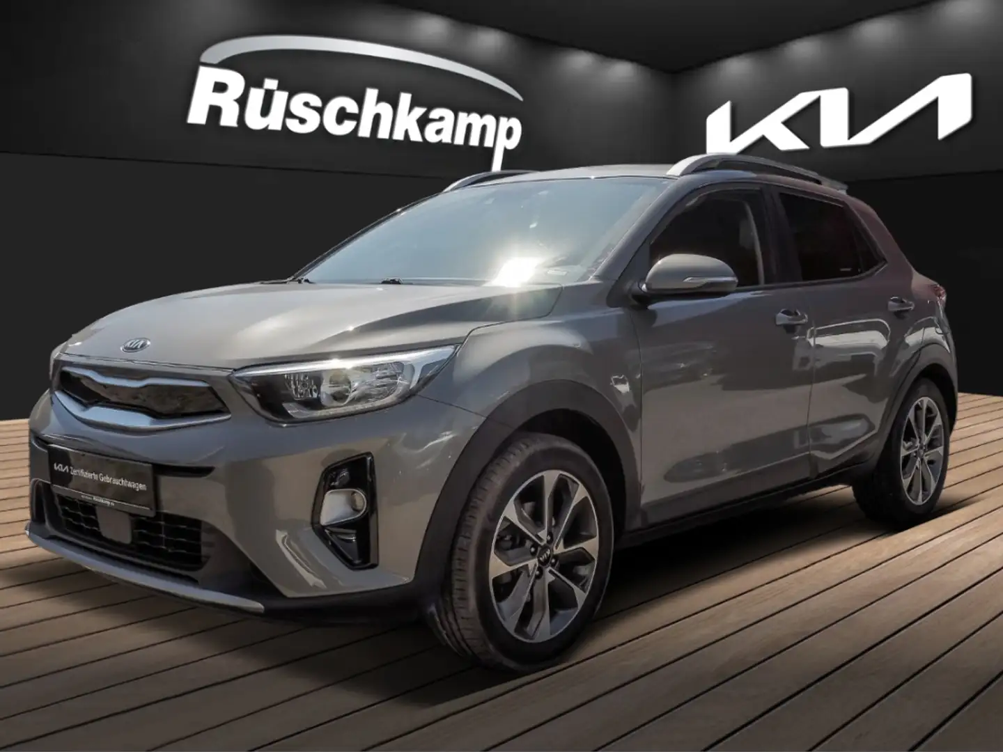 Kia Stonic Vision 1.4 Navi Klimaautom RückKam DAB SHZ Lenkrad Grün - 1