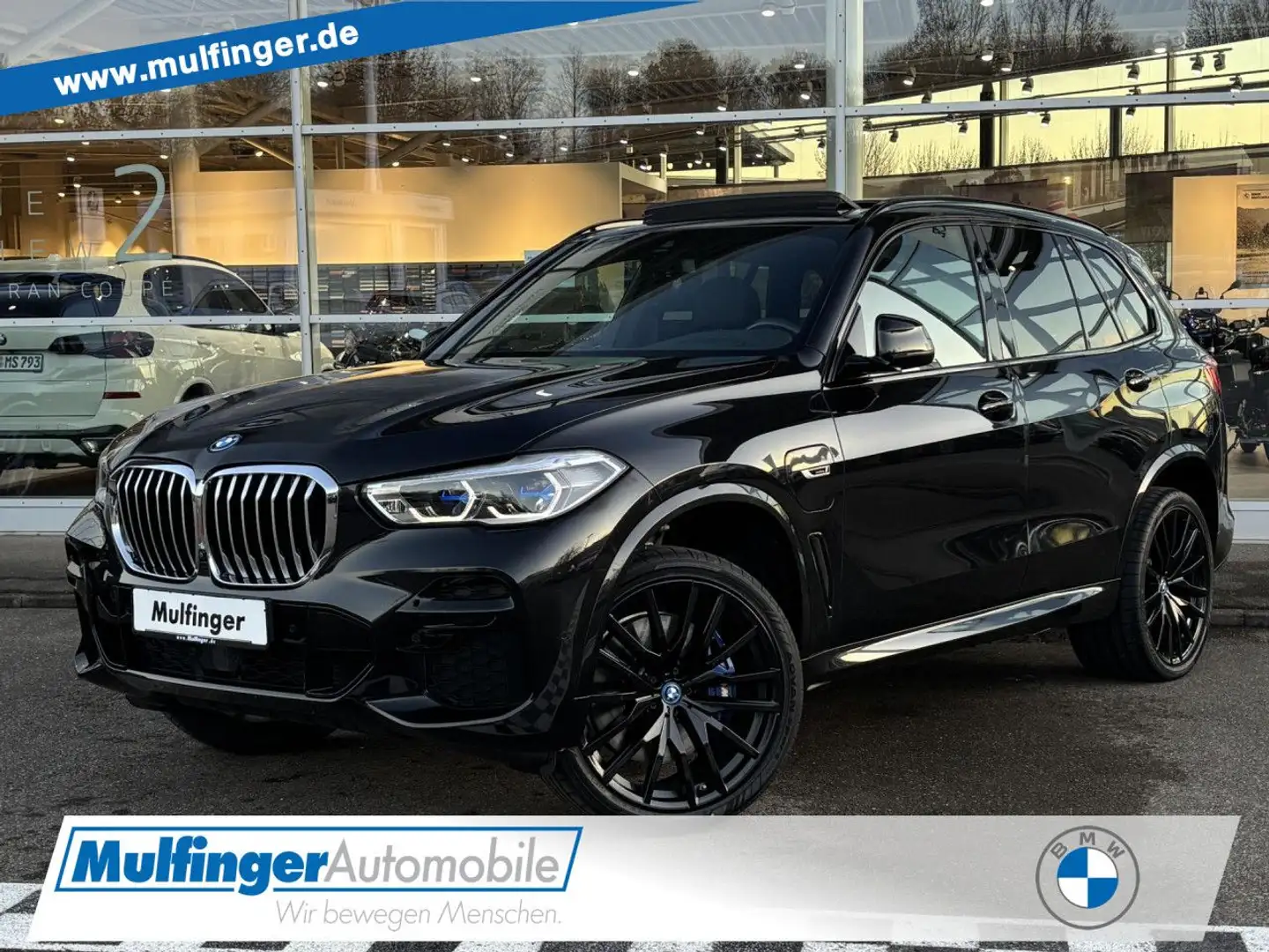 BMW X5 x45e M Sport Sky HUD KomfSitz Sportpaket Navi Schwarz - 1