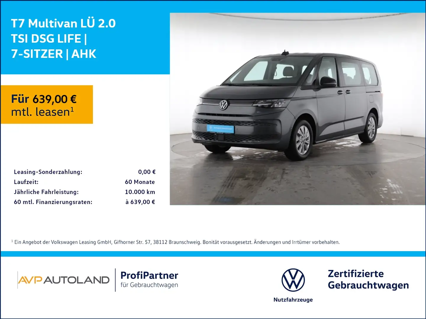 Volkswagen T7 Multivan LÜ 2.0 TSI DSG LIFE | 7-SITZER | AHK Gris - 1