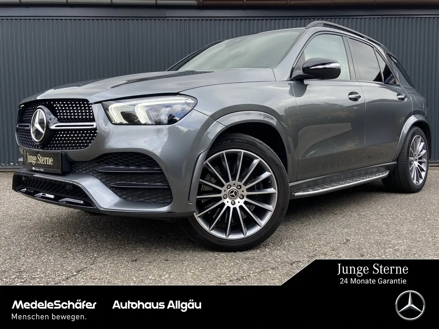Mercedes-Benz GLE 350 GLE 350 de 4M AMG Night AHK Airm Pano Keyl Memo Grau - 1