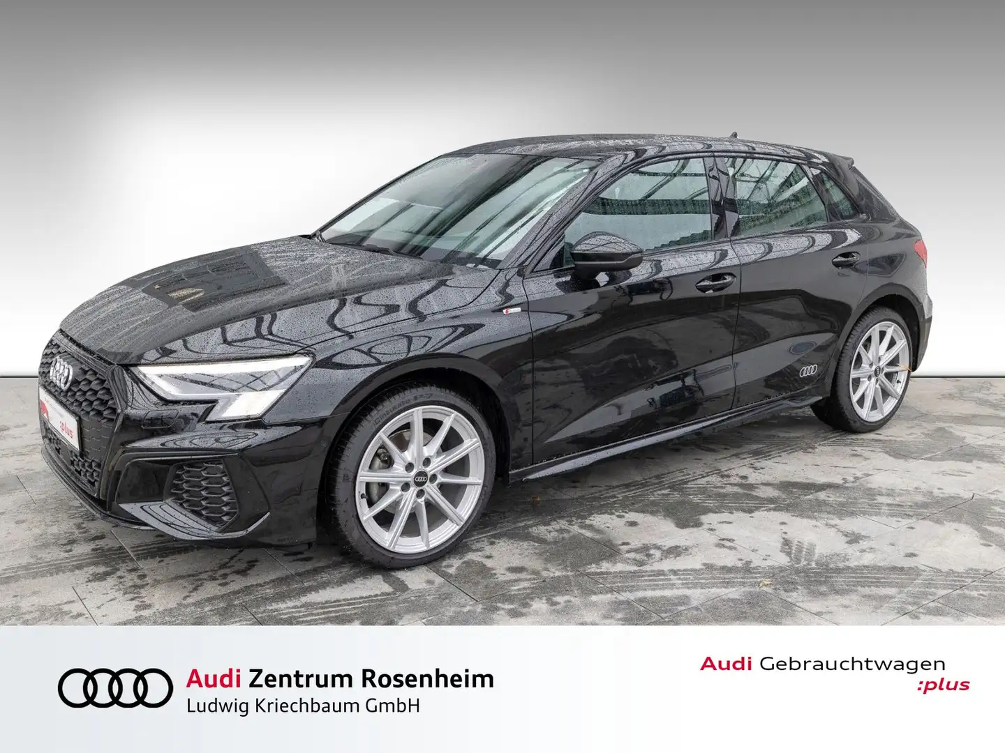 Audi A3 Sportback S line 30 g-tron S tr.(AHK,Matrix, so Schwarz - 1