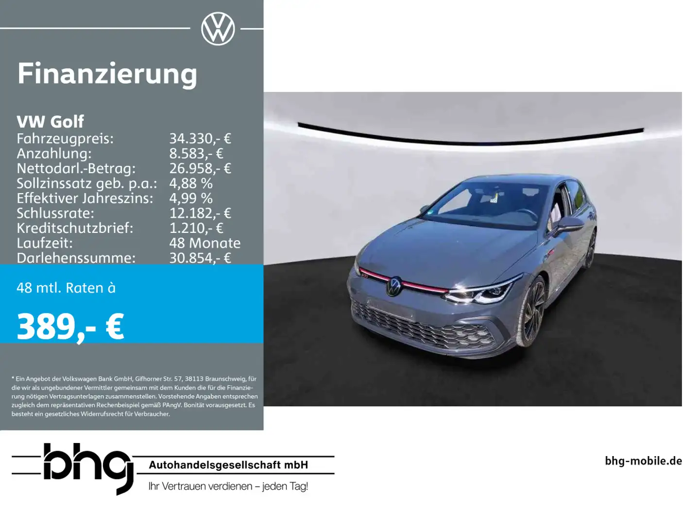 Volkswagen Golf GTI Golf 2.0 TSI OPF DSG GTI Grau - 1