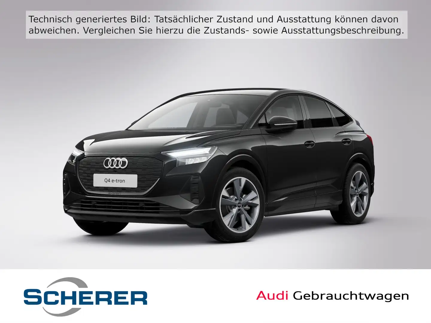 Audi Q4 e-tron 35 KAM ACC SHZ 20ZOLL MMI Schwarz - 1