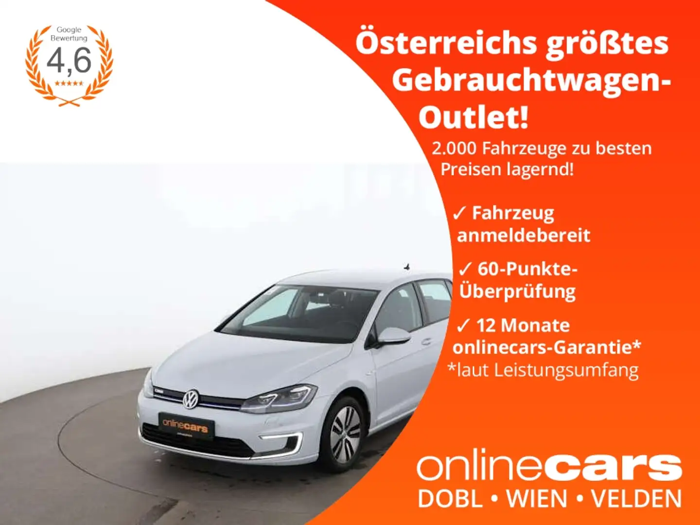 Volkswagen Golf e- 35.8kWh Aut LED RADAR NAVI SITZHZG PDC Argintiu - 1