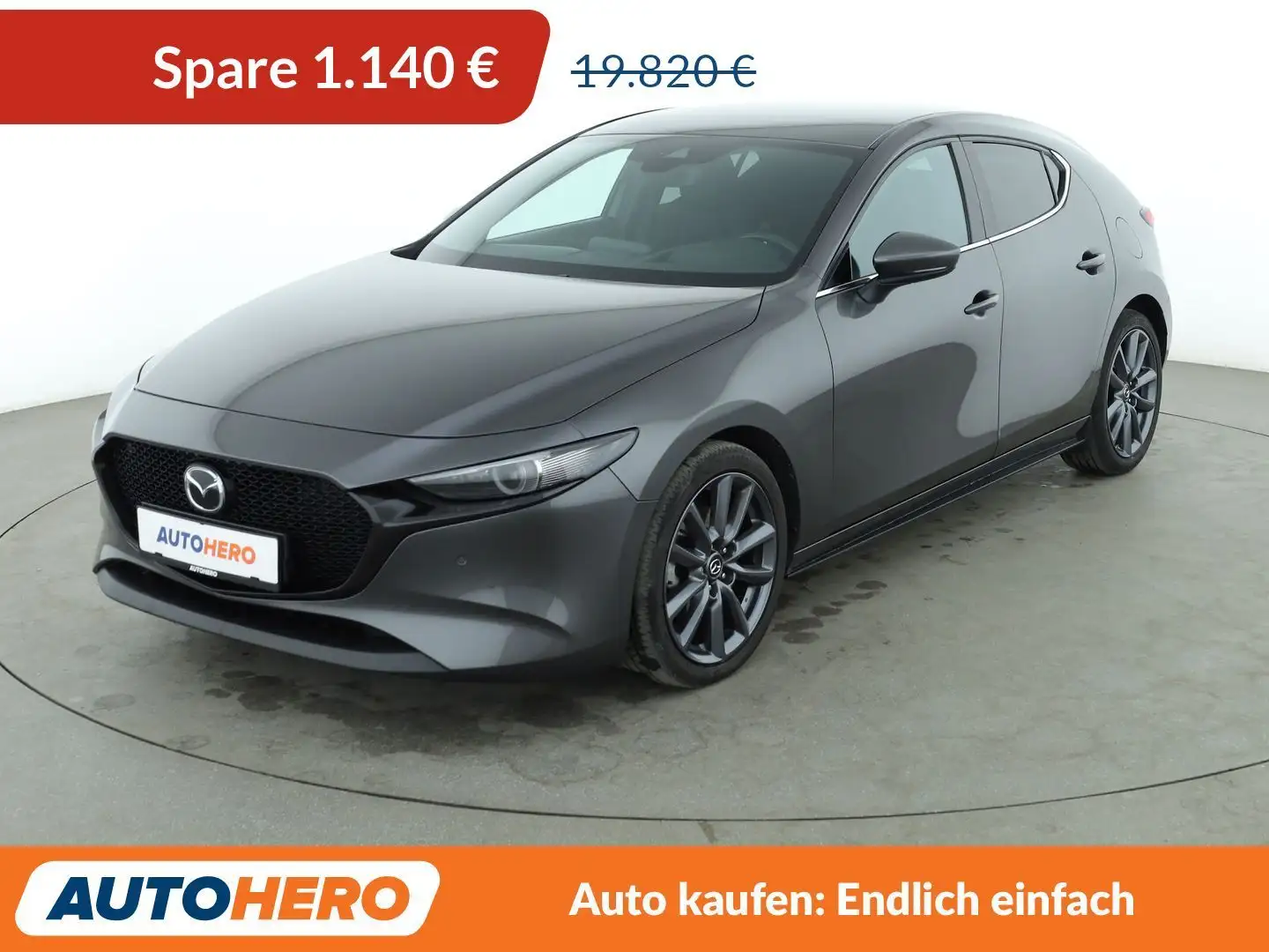 Mazda 3 2.0 Selection *ACC*HUD*NAVI*SHZ* Gris - 1