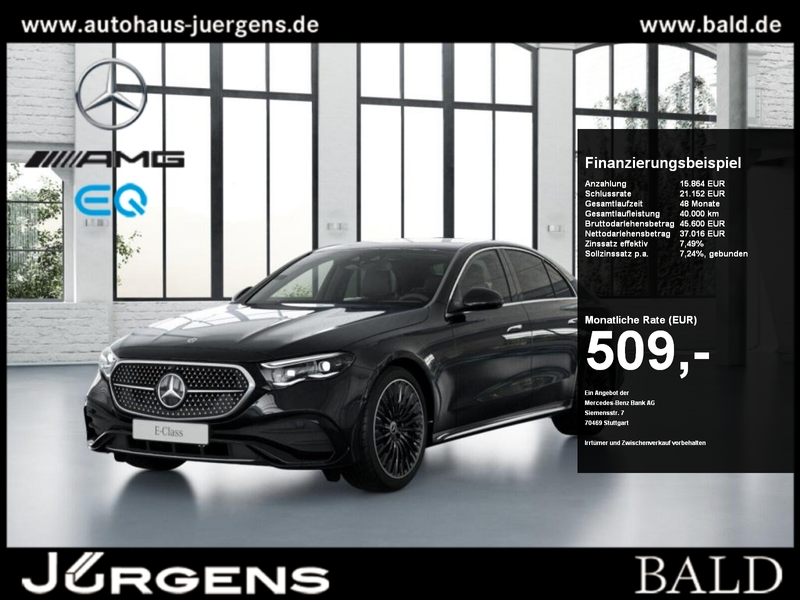Mercedes-Benz E 200 d Limousine AMG-Sport+Digital+Distr+Memo