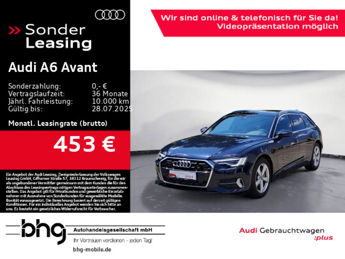 Audi A6 40 TDI quattro S tronic advanced Blau - 1