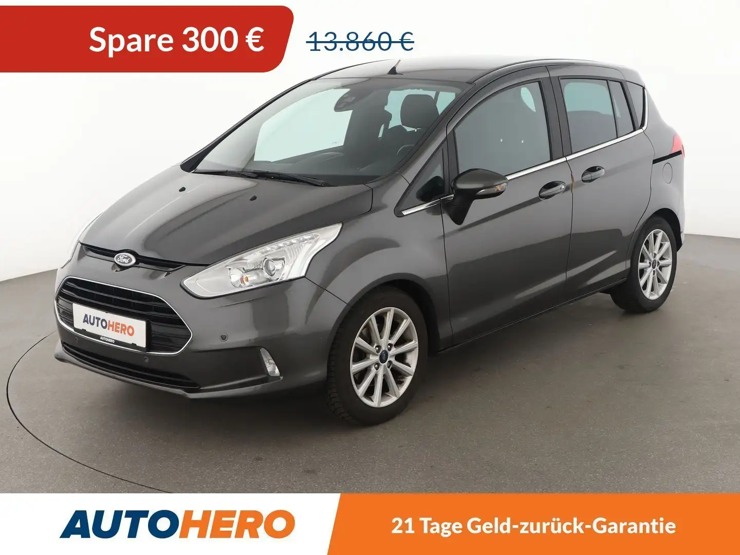Ford B-Max 1.6 Ti-VCT Titanium Aut.*NAVI*TEMPO*CAM*PDC*SHZ* Grau - 1