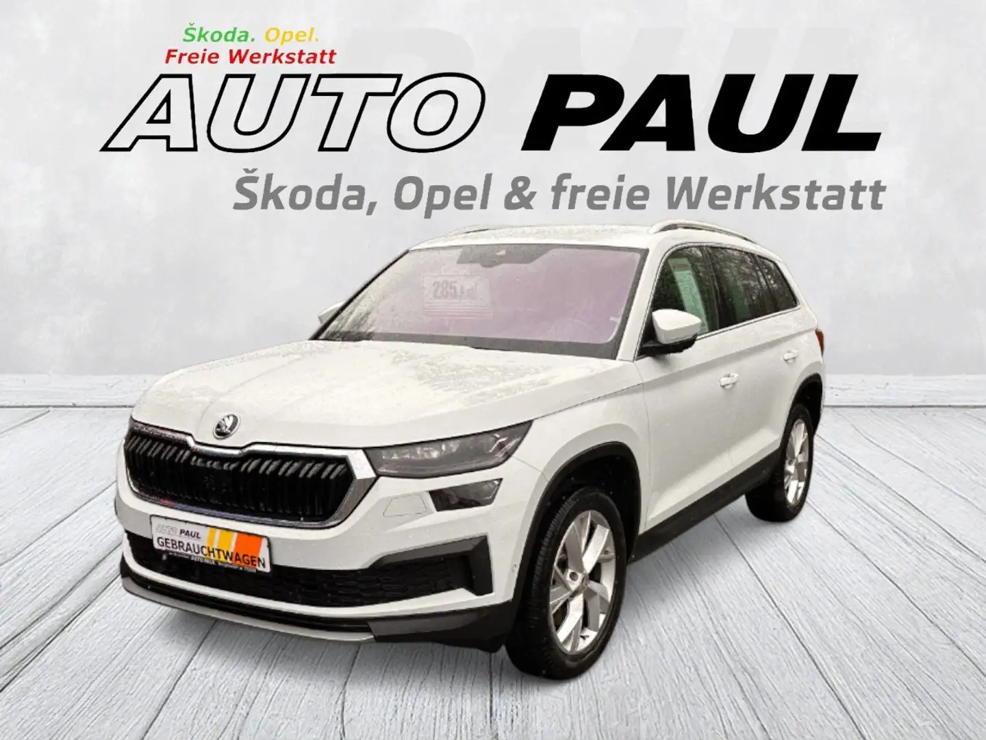 Skoda Kodiaq Style 4x4 *Standhzg*Autom*AHK*Leder*LED*1. Hand* Weiß - 1