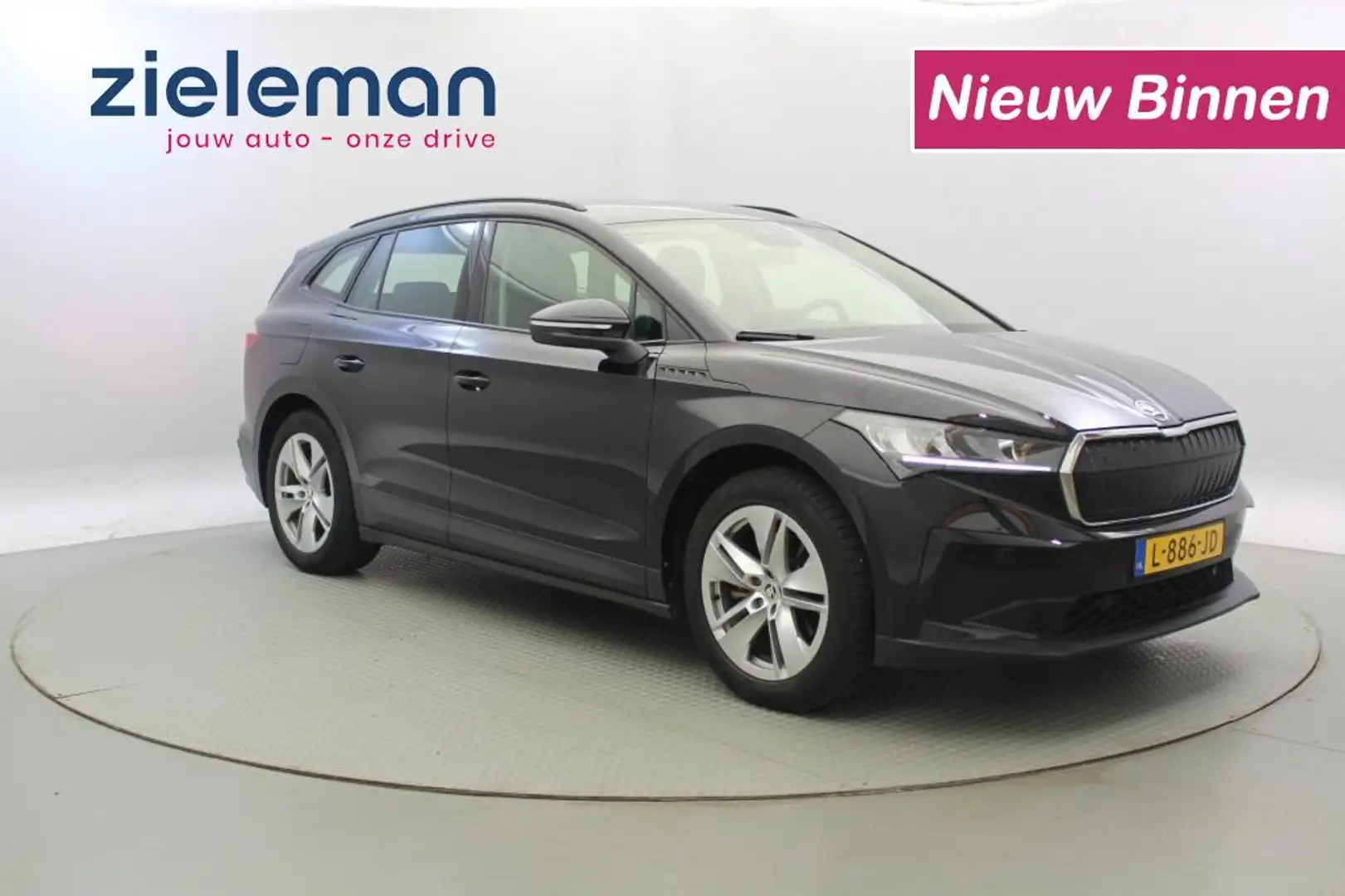 Skoda Enyaq 60 - Carplay, Stoelverwaming, Leer, Camera, Cruise Zwart - 1