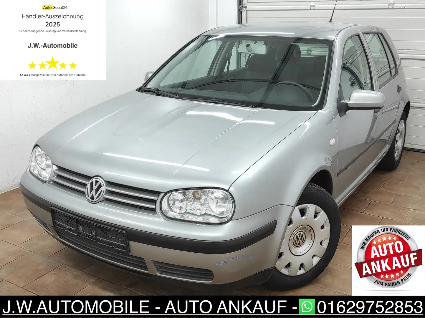 Volkswagen Golf 4 *NEU TÜV+ZAHNRIEMEN+KOPFDICHTUNG* 1.4 KLIMA Ezüst - 1