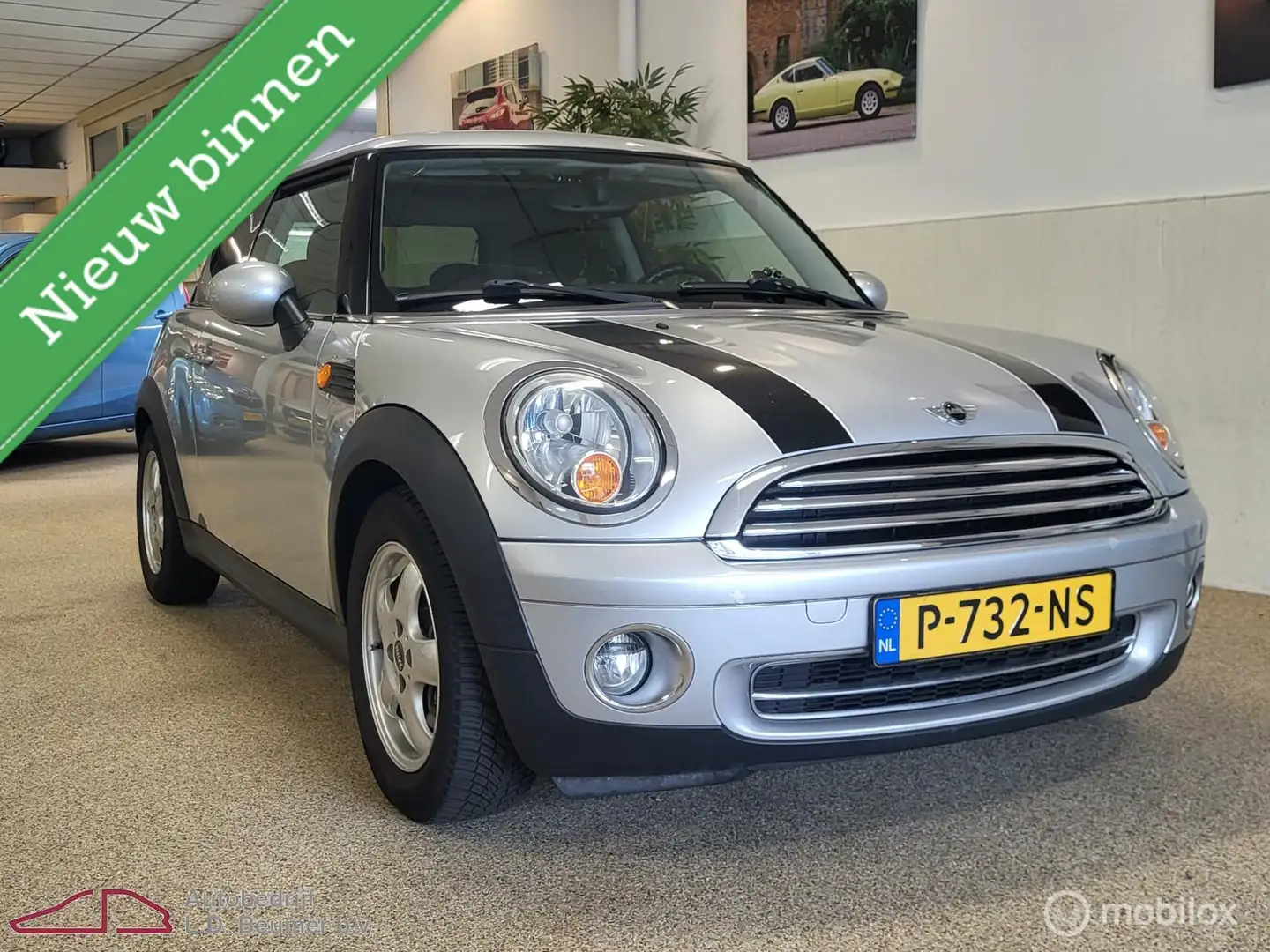 MINI Cooper Mini 1.6 *CRUISE&CLIMA, OPENDAK, PDC, RIJKLAAR PRI Grijs - 2
