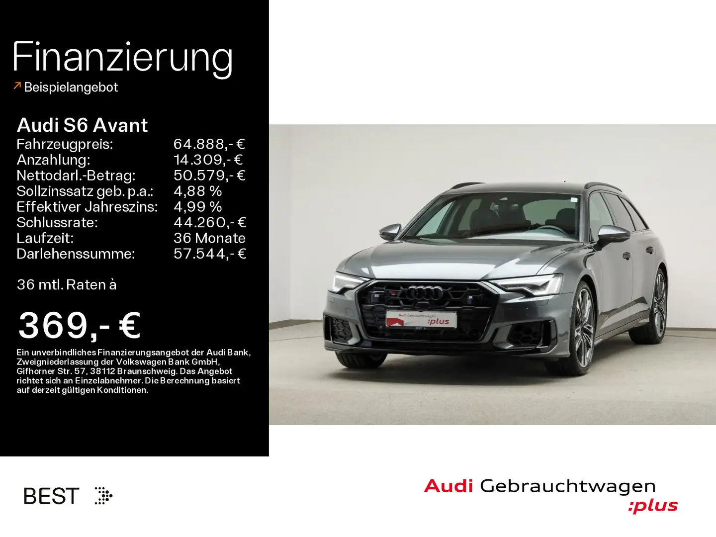 Audi S6 Tour*B&O*Matrix*Kamera Grau - 1