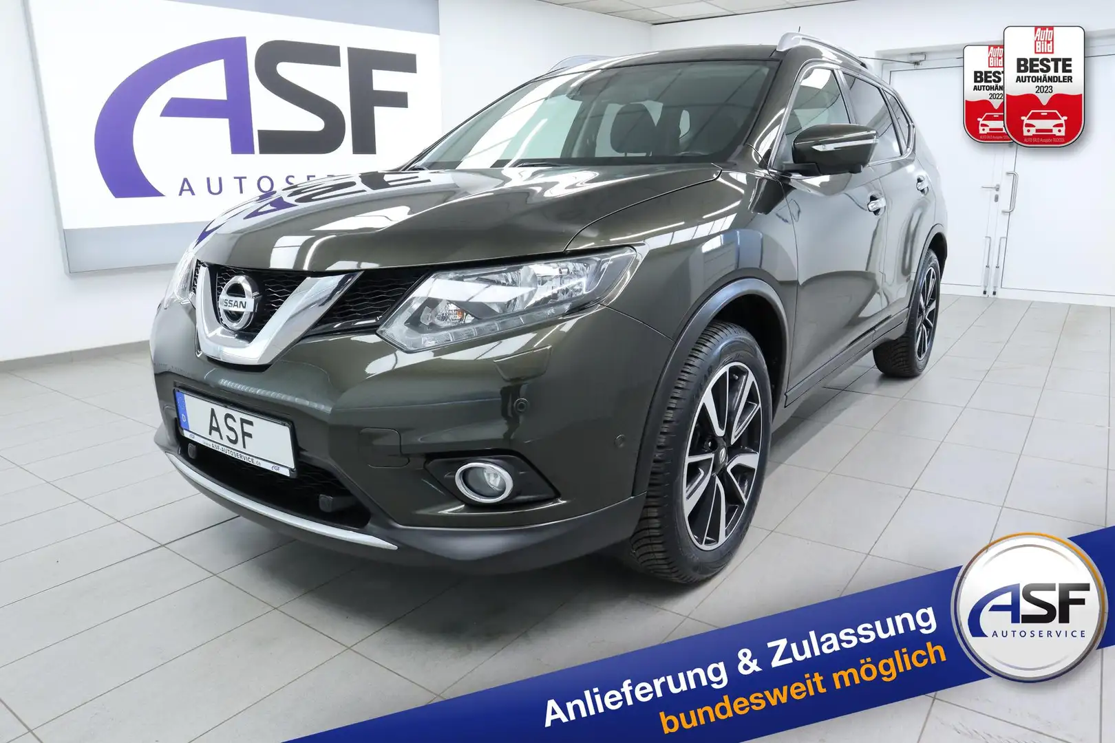 Nissan X-Trail Acenta #360°-Kamera #Toter-Winkel #Spurhalte #N... Vert - 1