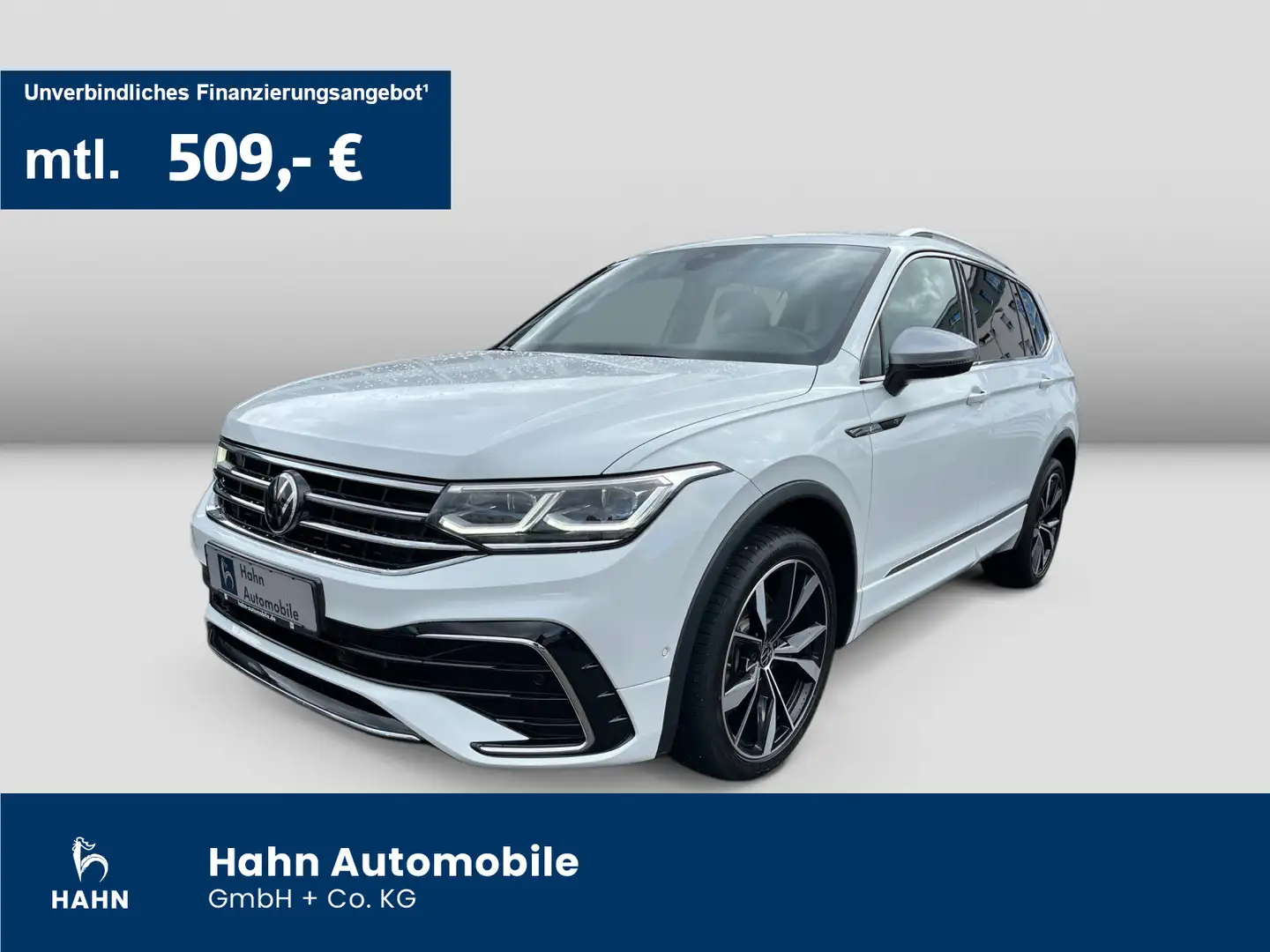 Volkswagen Tiguan Allspace 2.0TSI DSG 4Mo R-Line AHK DCC Hu Weiß - 1