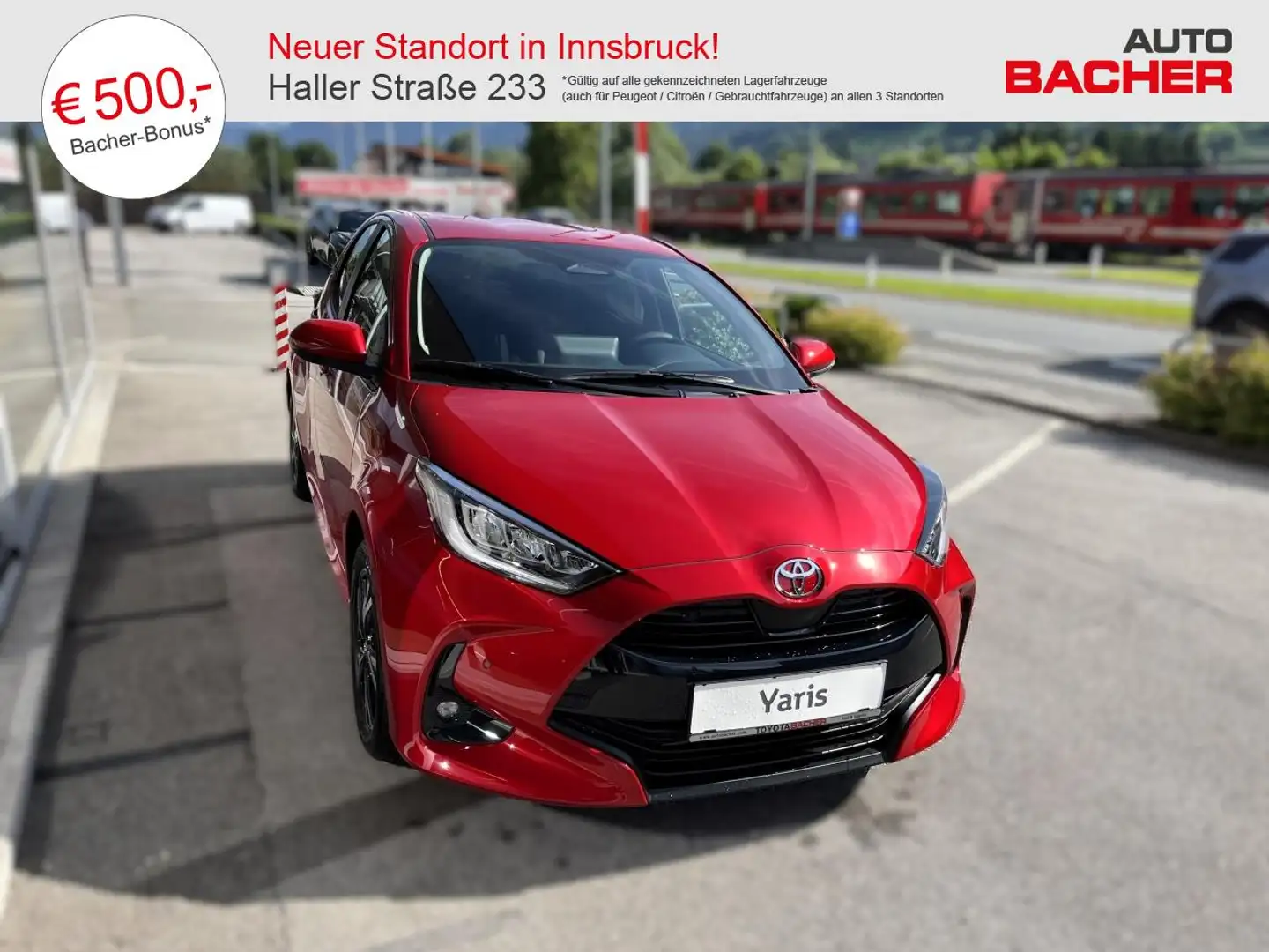 Toyota Yaris 1,5 l Hybrid Active Drive Rood - 1