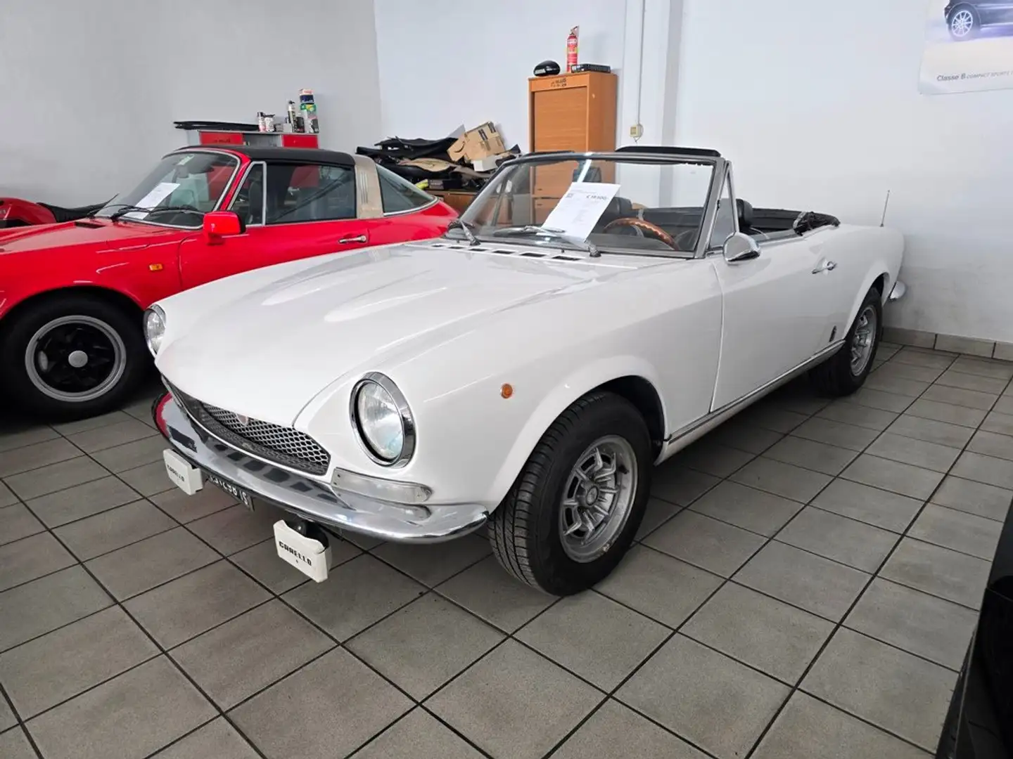 Fiat 124 Spider 1.6 SPORT 110CV TARGHE+LIBRETTO ORIGINALI Blanco - 1