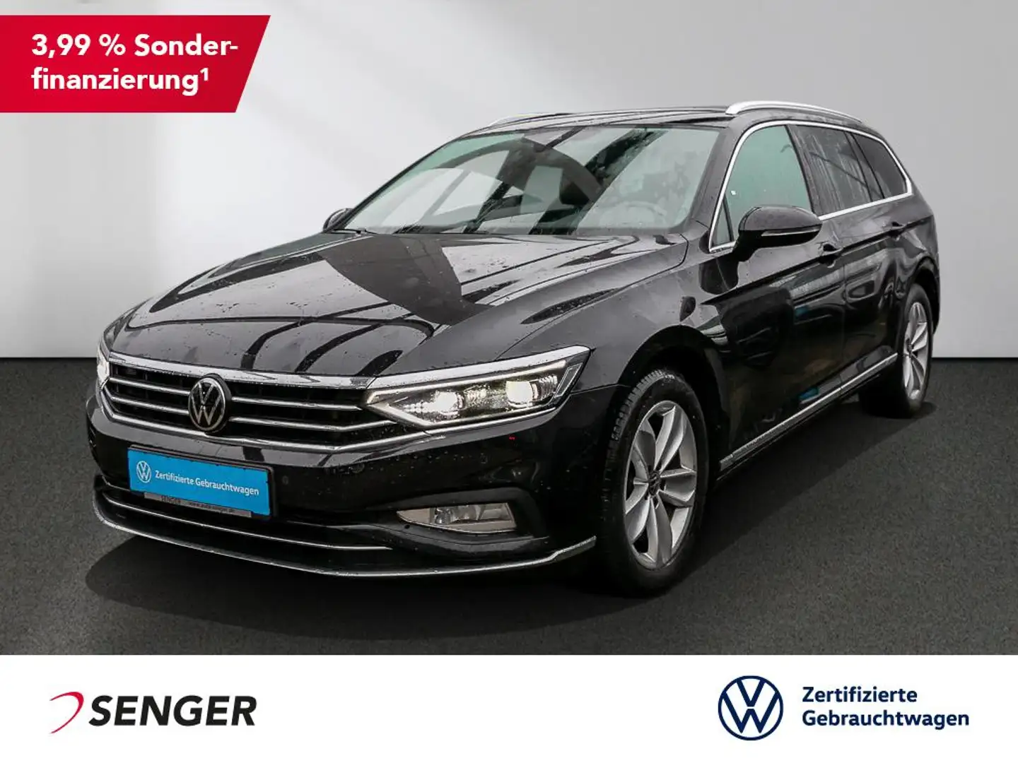 Volkswagen Passat Variant 2.0 TDI Elegance NAVI AHK Matrix Negro - 1