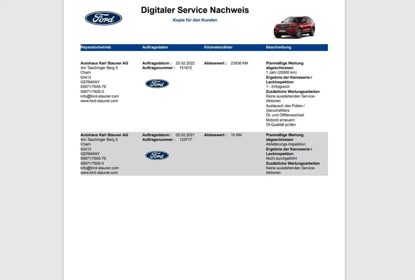 Ford Explorer ST-Line 7-Sitze Navi Kamera Glasdach Rouge - 2