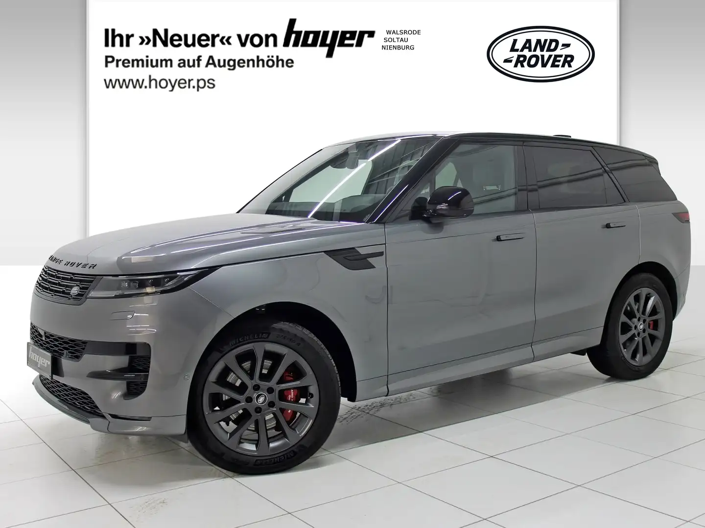 Land Rover Range Rover Sport D300 R-Dynamic SE AHK Pano Black Pack Grau - 2