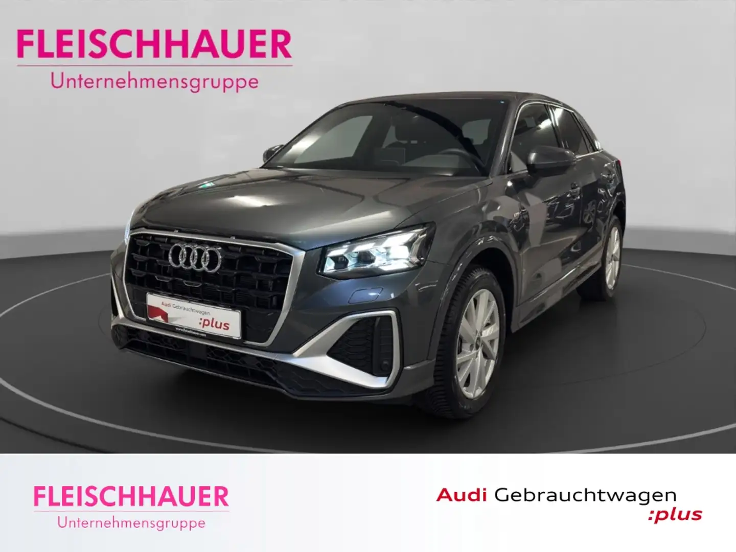 Audi Q2 35 TFSI S line Matrix+AHK+18''+sound+GRA+App+Nappa Gris - 1