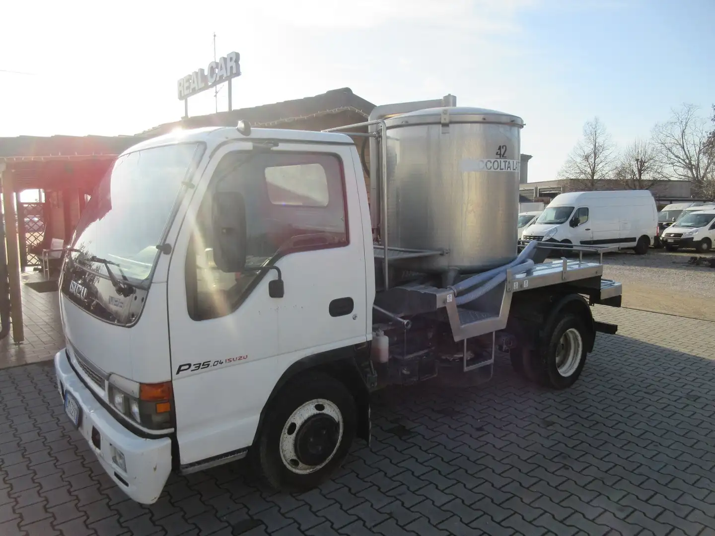 Isuzu NPR CISTERNA TRASPORTO LATTE Alb - 1