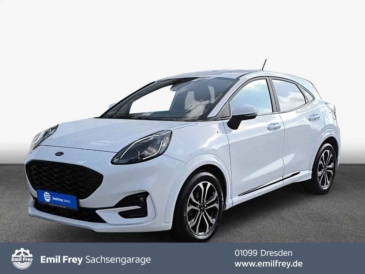 Ford Puma 1.0 EcoBoost Hybrid ST-LINE DESIGN 92 kW, 5-t Blanc - 1
