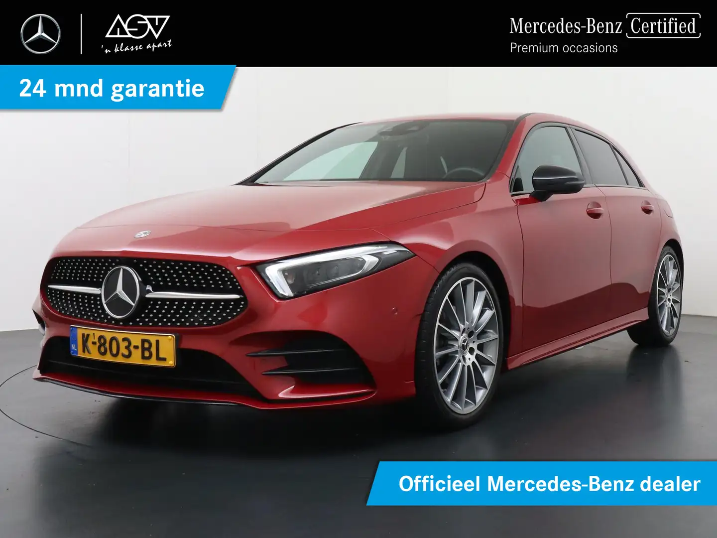 Mercedes-Benz A 200 AMG | Sfeerverlichting | 360° Camera | 19" AMG Vel Rood - 1