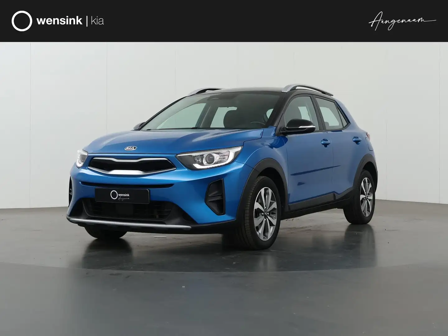 Kia Stonic 1.0 T-GDi MHEV DynamicPlusLine Edition | Stoel/Stu Bleu - 1