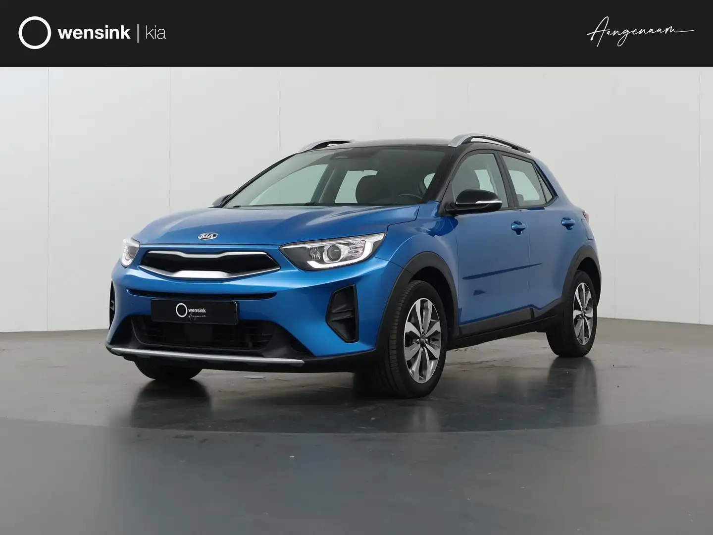 Kia Stonic 1.0 T-GDi MHEV DynamicPlusLine Edition | Stoel/Stu Blauw - 1