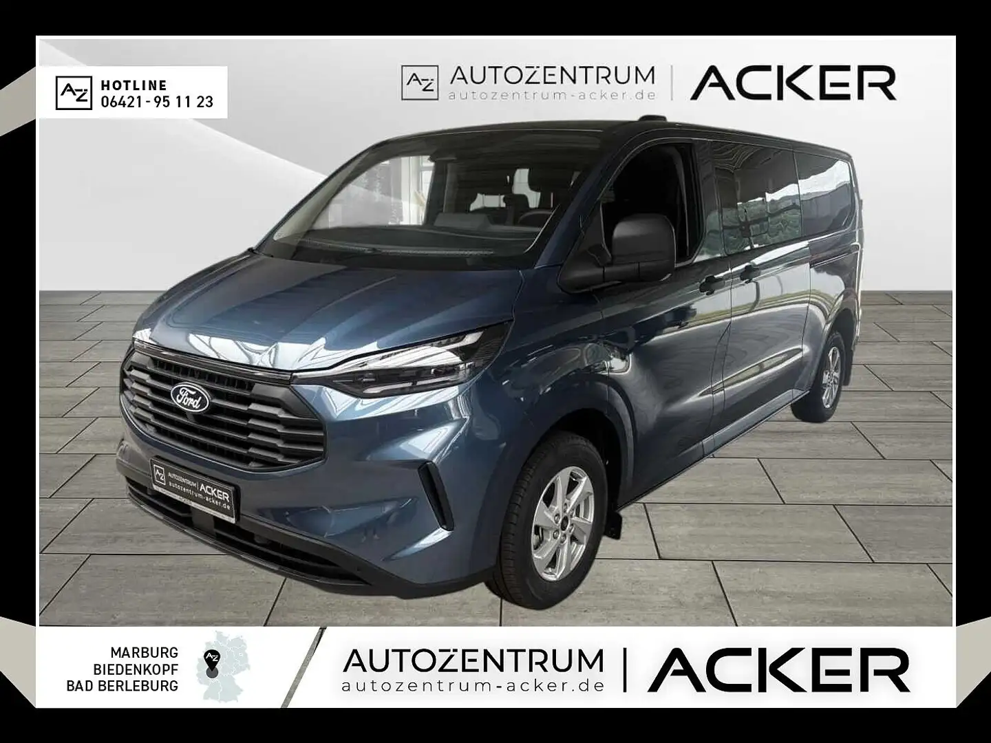 Ford Transit Custom Kombi L2 Aut. Trend AHK/LED -35%* Blu/Azzurro - 1