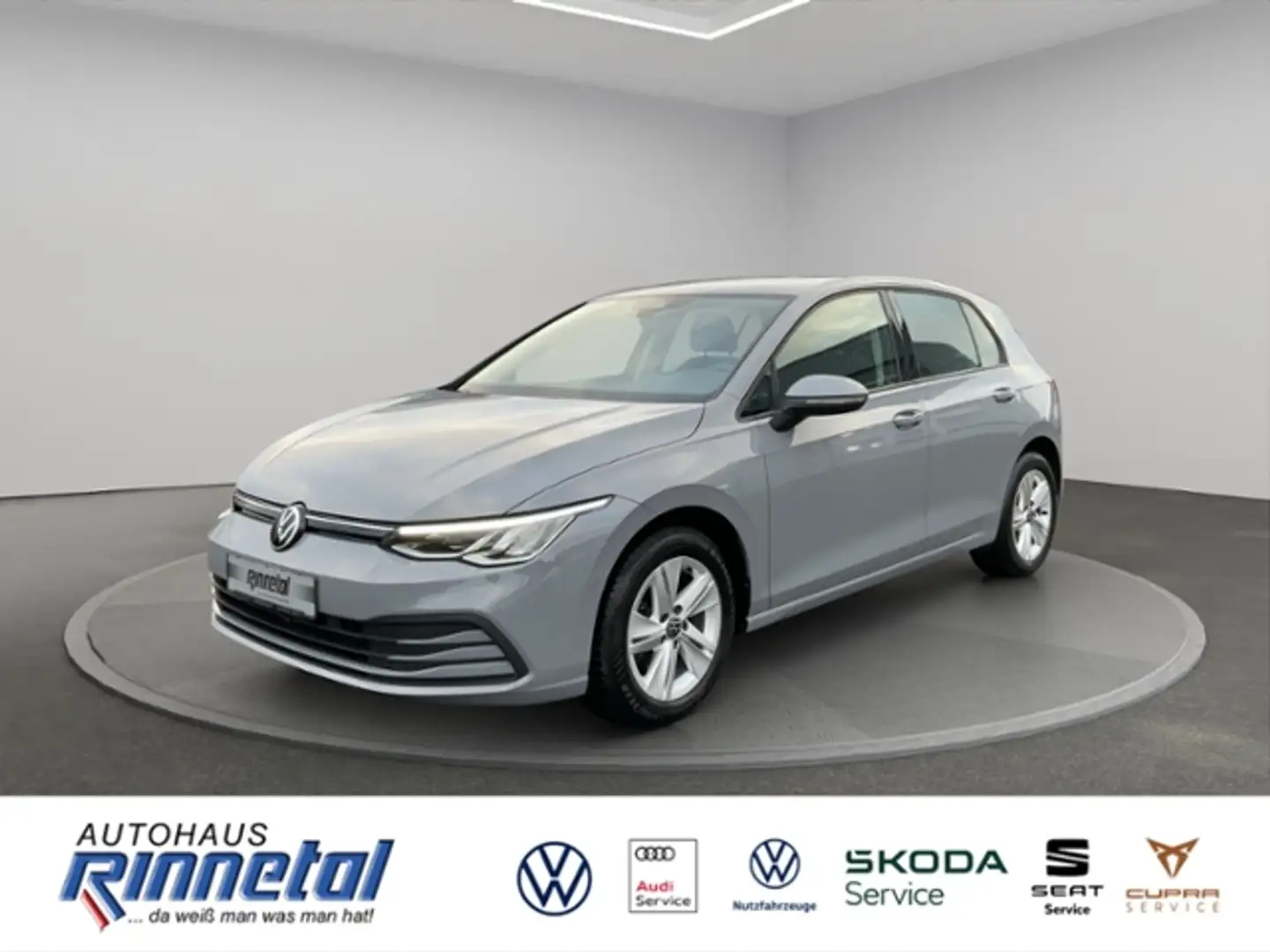 Volkswagen Golf VIII 1.5 TSI Life STANDH+NAVI PRO+ACC+LANE+SIDE A Silber - 1