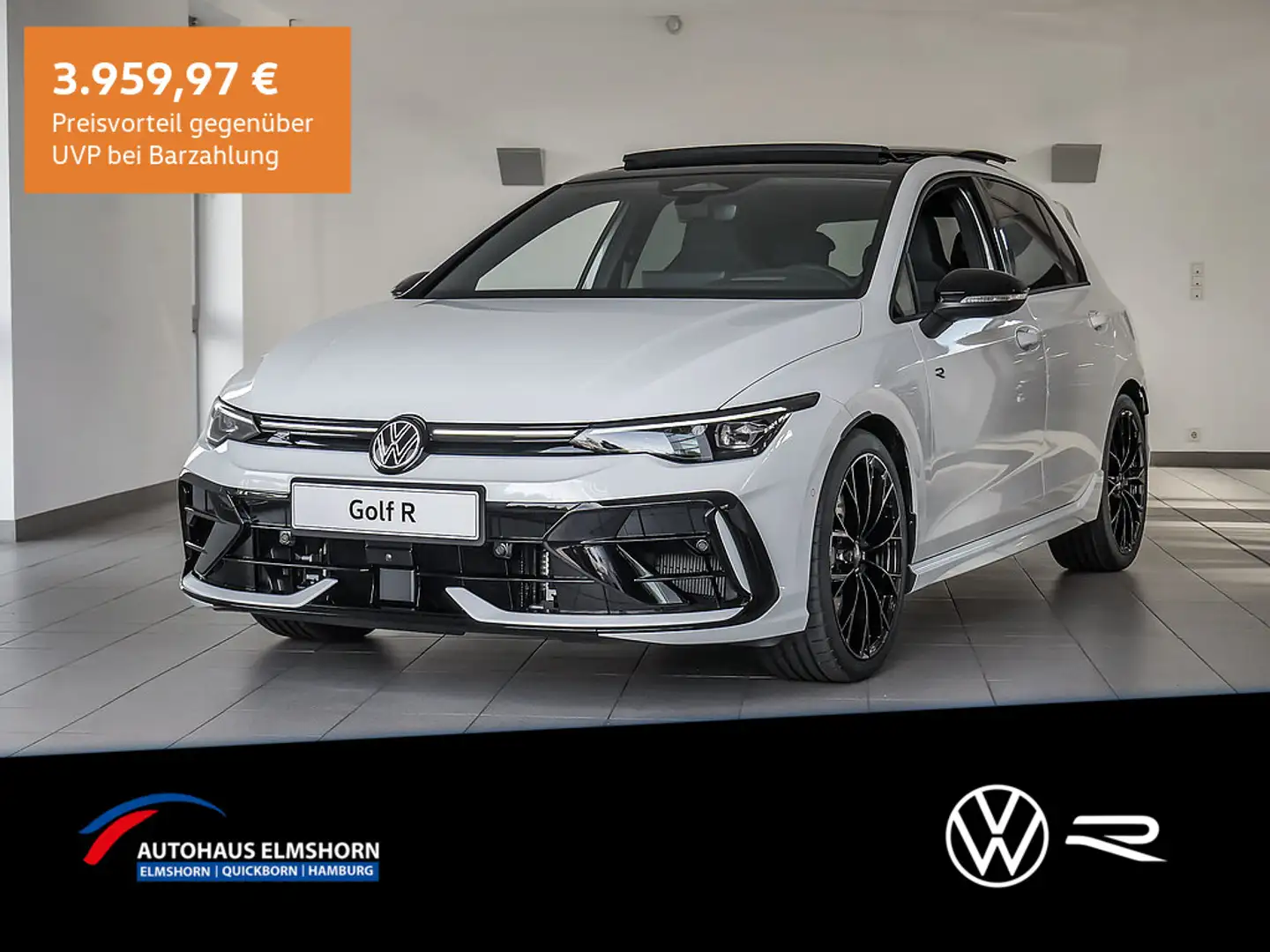 Volkswagen Golf R BLACK EDITION 2,0 l TSI 4MOTION 245 kW 333 PS 7-Gang-Dopp Blanc - 1