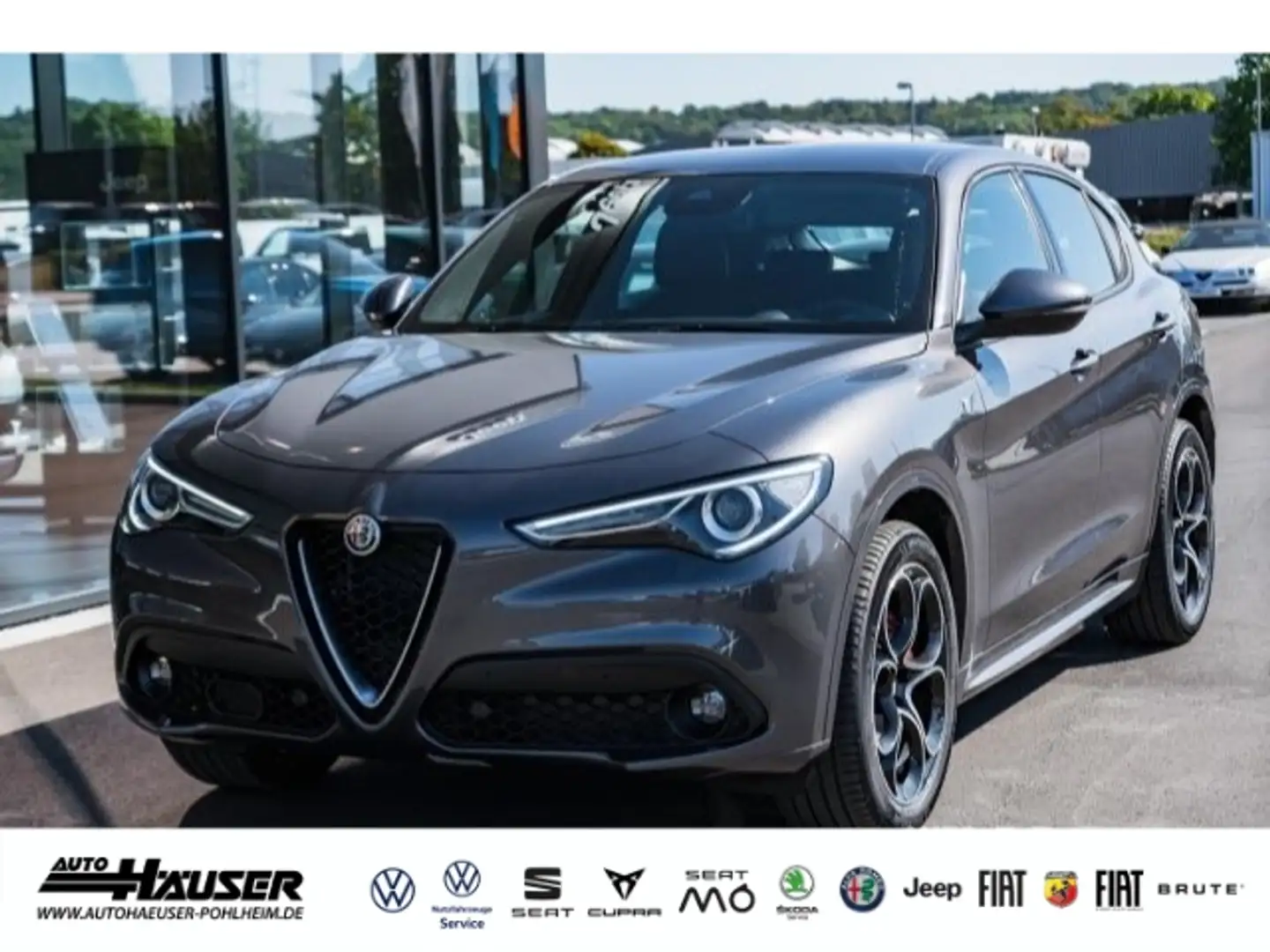 Alfa Romeo Stelvio Ti 2.2 Diesel AT8 Q4 ASSISTENZ EL. HECKKL. MEMORY Grey - 1