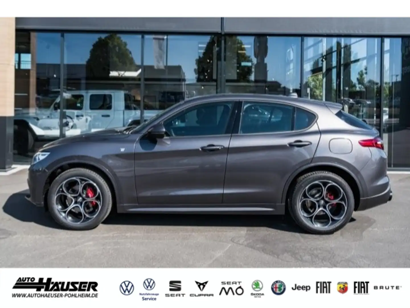Alfa Romeo Stelvio Ti 2.2 Diesel AT8 Q4 ASSISTENZ EL. HECKKL. MEMORY Grey - 2