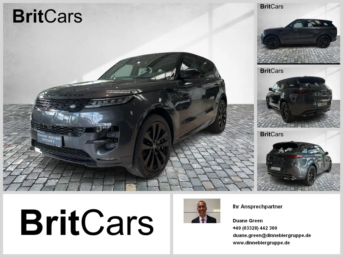 Land Rover Range Rover Sport 3.0 Plug-in Hybrid AHK,Black-P. Gris - 1