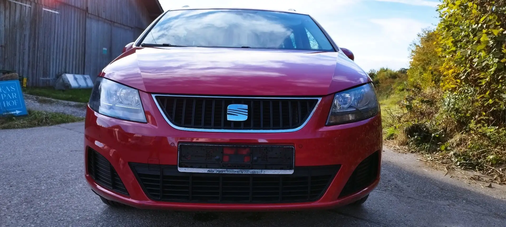 SEAT Alhambra 1. Hand 7-Sitzer WR+SR 2 Schiebetür Scheckheftg Roşu - 1