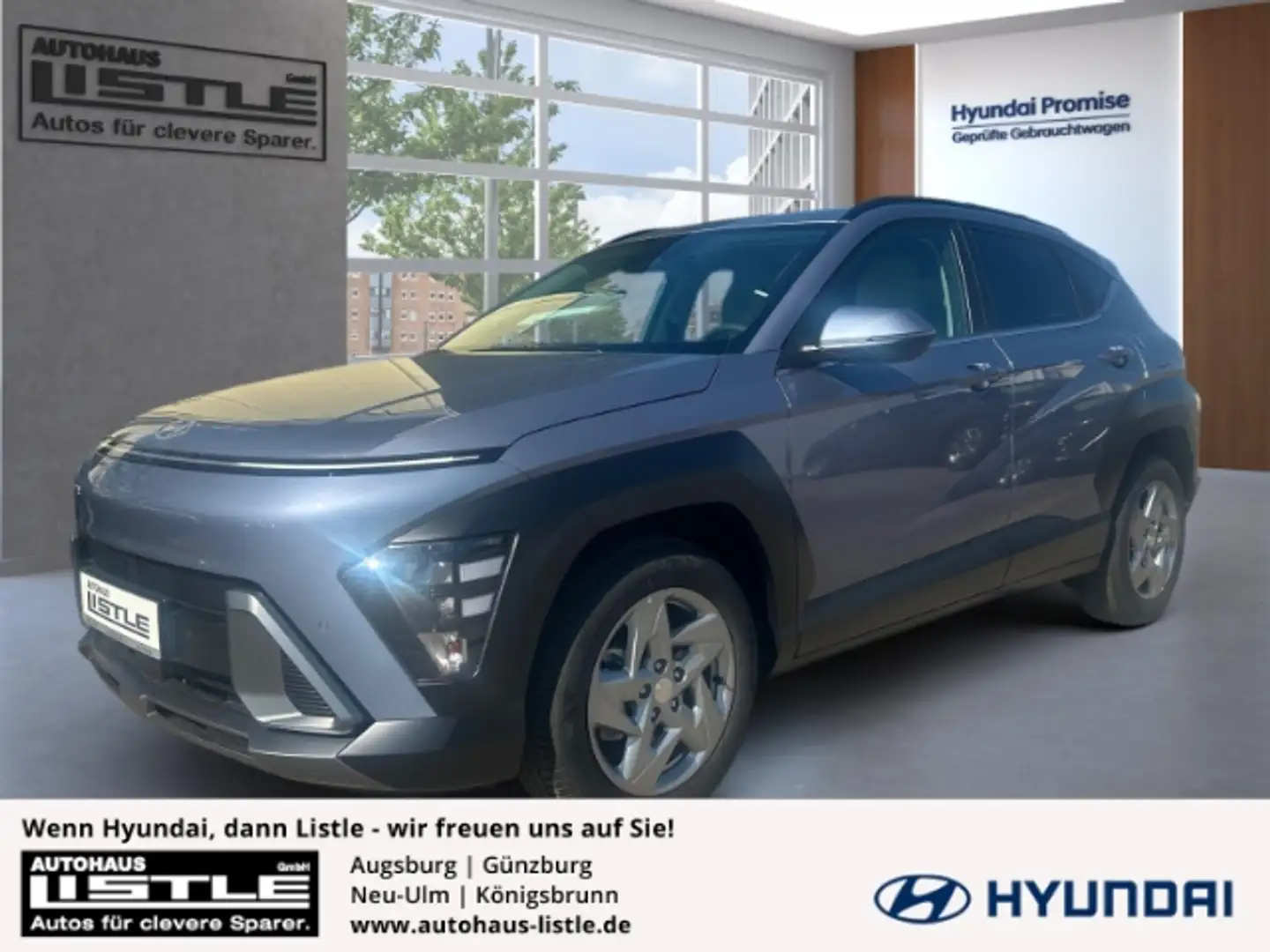 Hyundai KONA MY25 1.6 Trend DCT Navi elektrische Heckklappe Lag Blauw - 1
