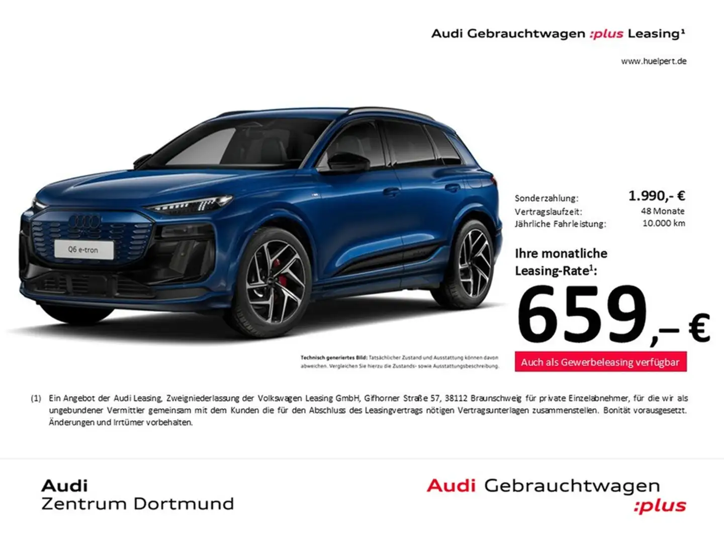 Audi Q6 e-tron performance S LINE AHK B&O 360CAM LM21 Blau - 1