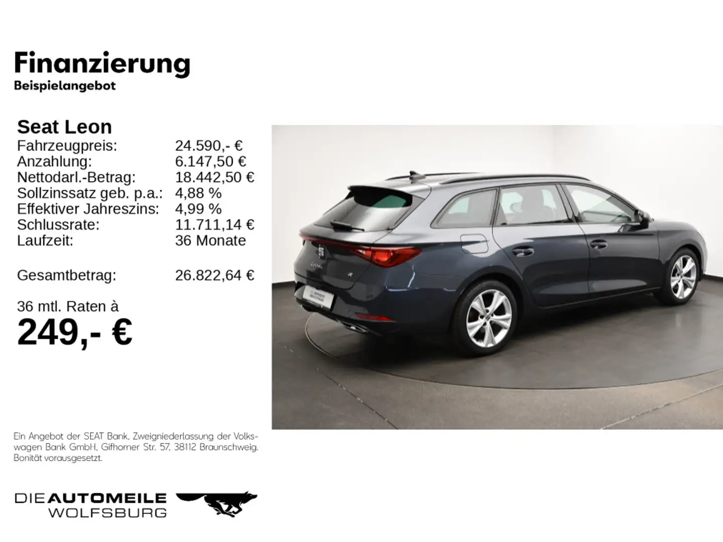 SEAT Leon ST FR 1.5 eTSI DSG FR LED/ACC/Beats/AHK/Pan Gris - 2