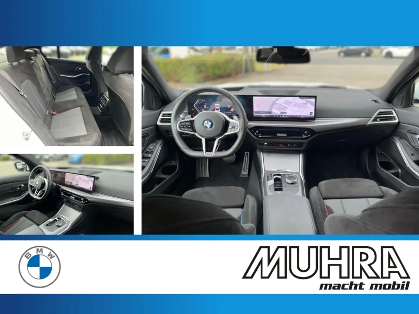 BMW 320 d Limo M Sport FACELIFT HUD AHK LED HiFi ACC Blanc - 1