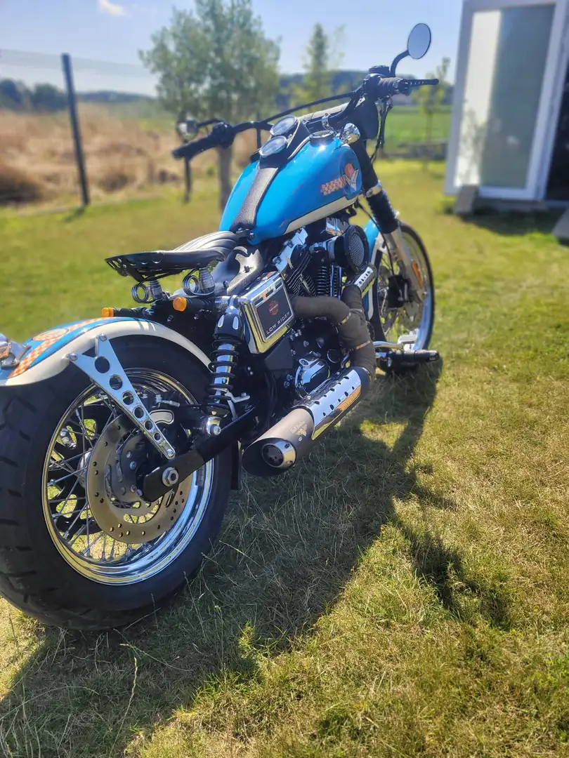 Harley-Davidson Dyna Low Rider Bobber Синій - 2