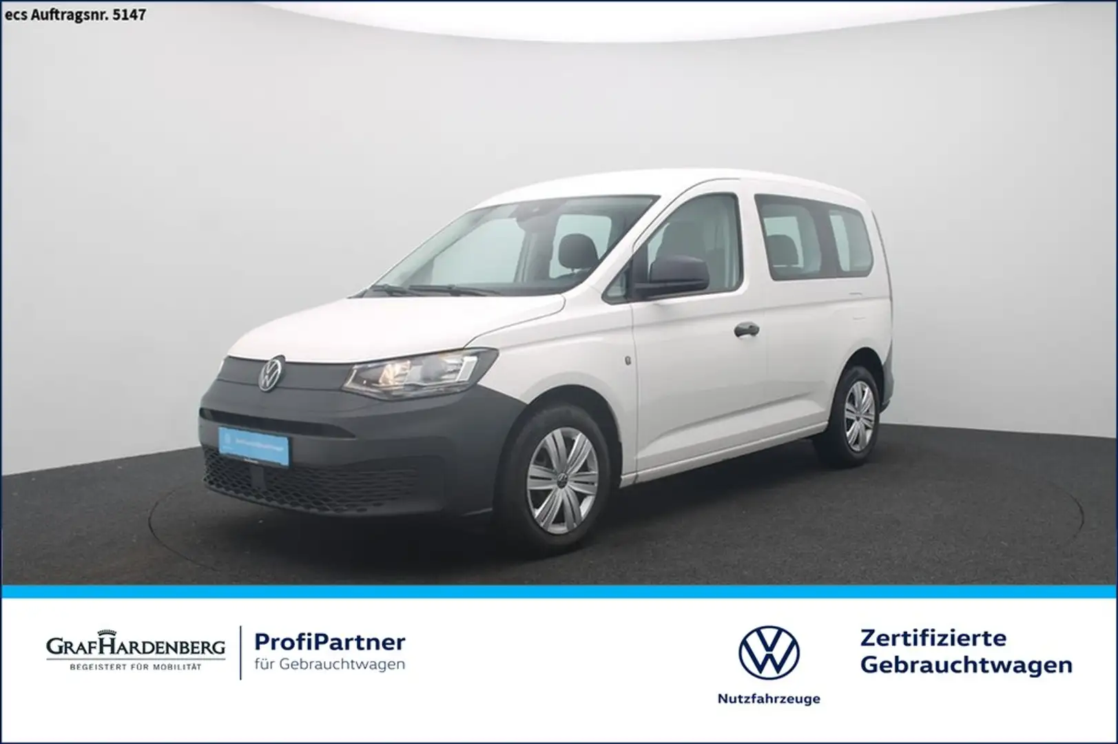Volkswagen Caddy Kombi 2.0 TDI Navi ISOFIX DAB+ Weiß - 1