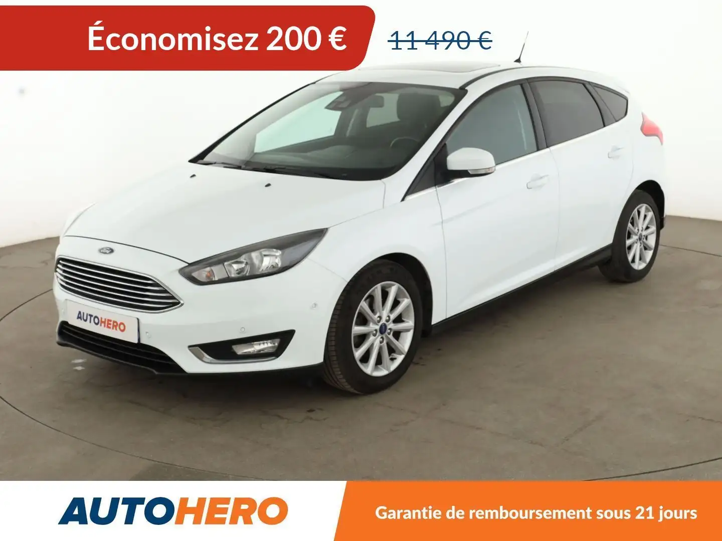 Ford Focus 1.5 TDCi Titanium Blanc - 1