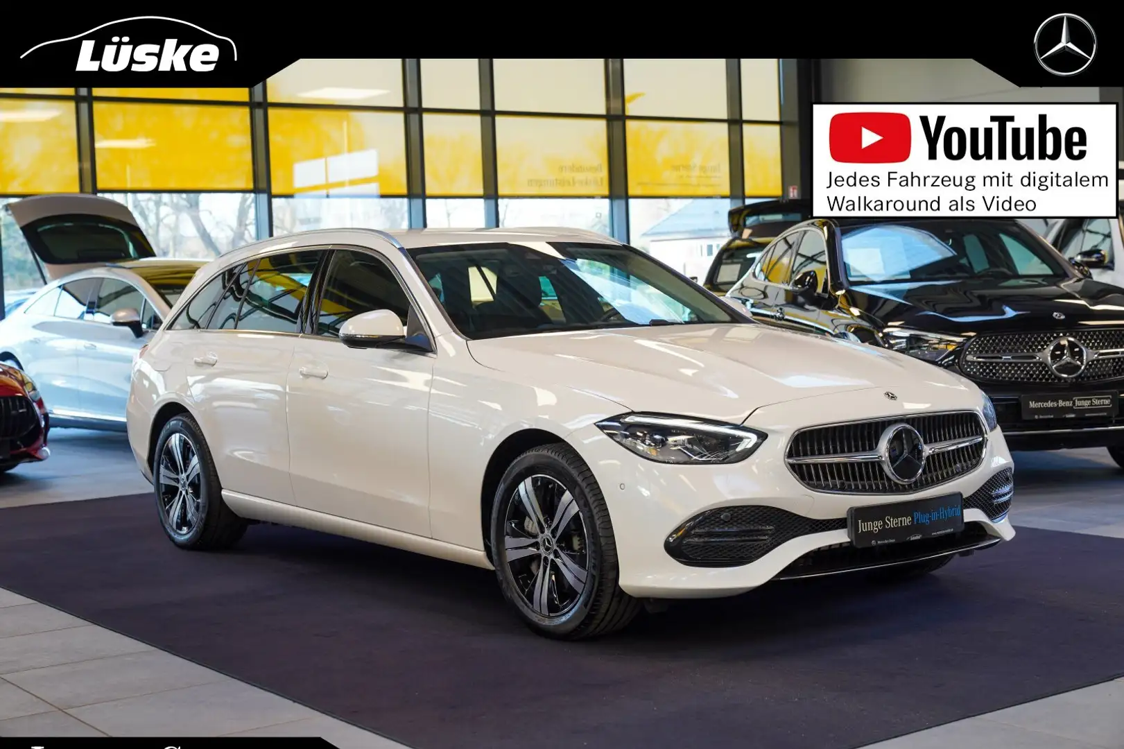 Mercedes-Benz C 300 C 300 e T AVANTGARDE Fahrassistenz AHK CarPlay Weiß - 1